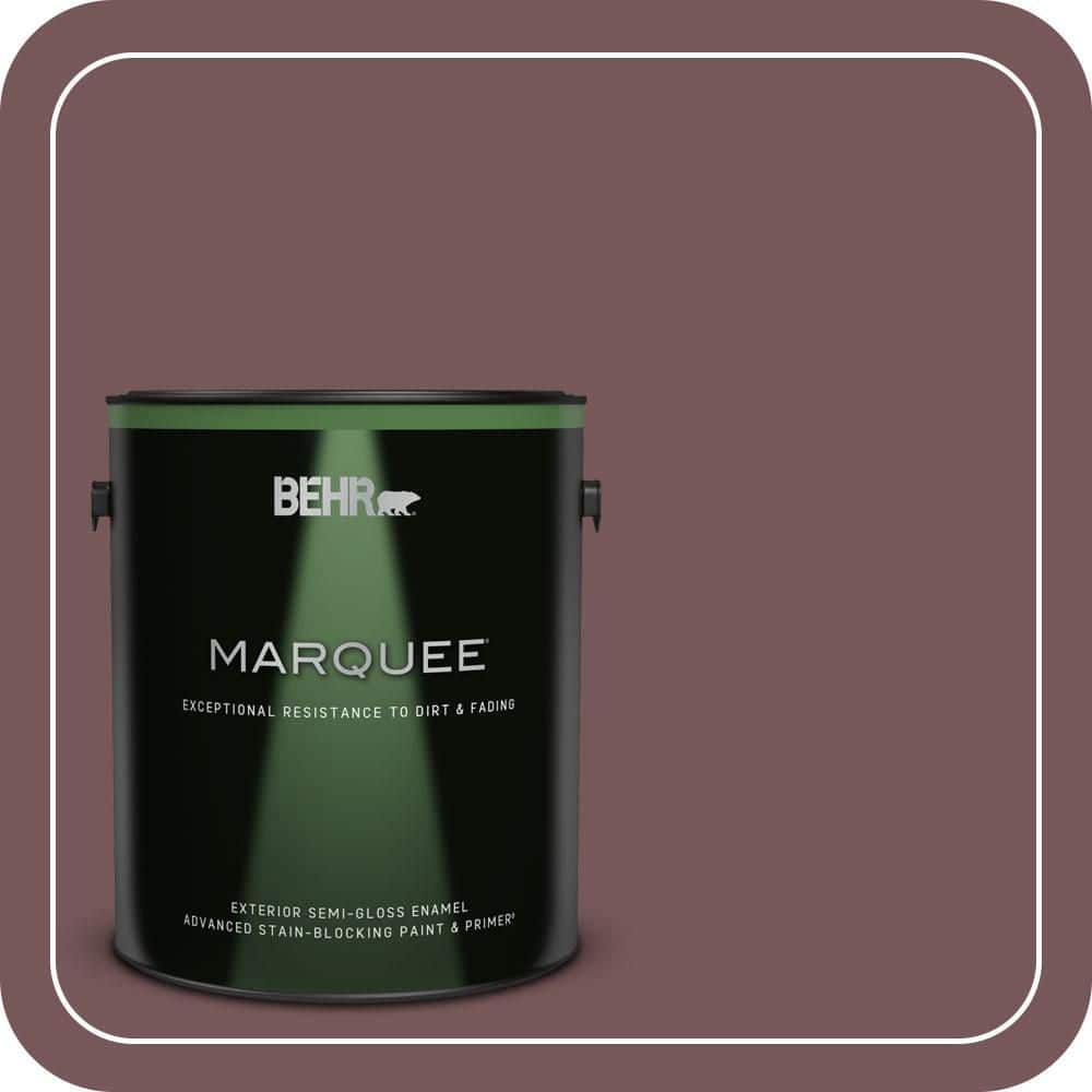 BEHR MARQUEE 1 gal. #MQ1-48 Czarina Semi-Gloss Enamel Exterior Paint & Primer