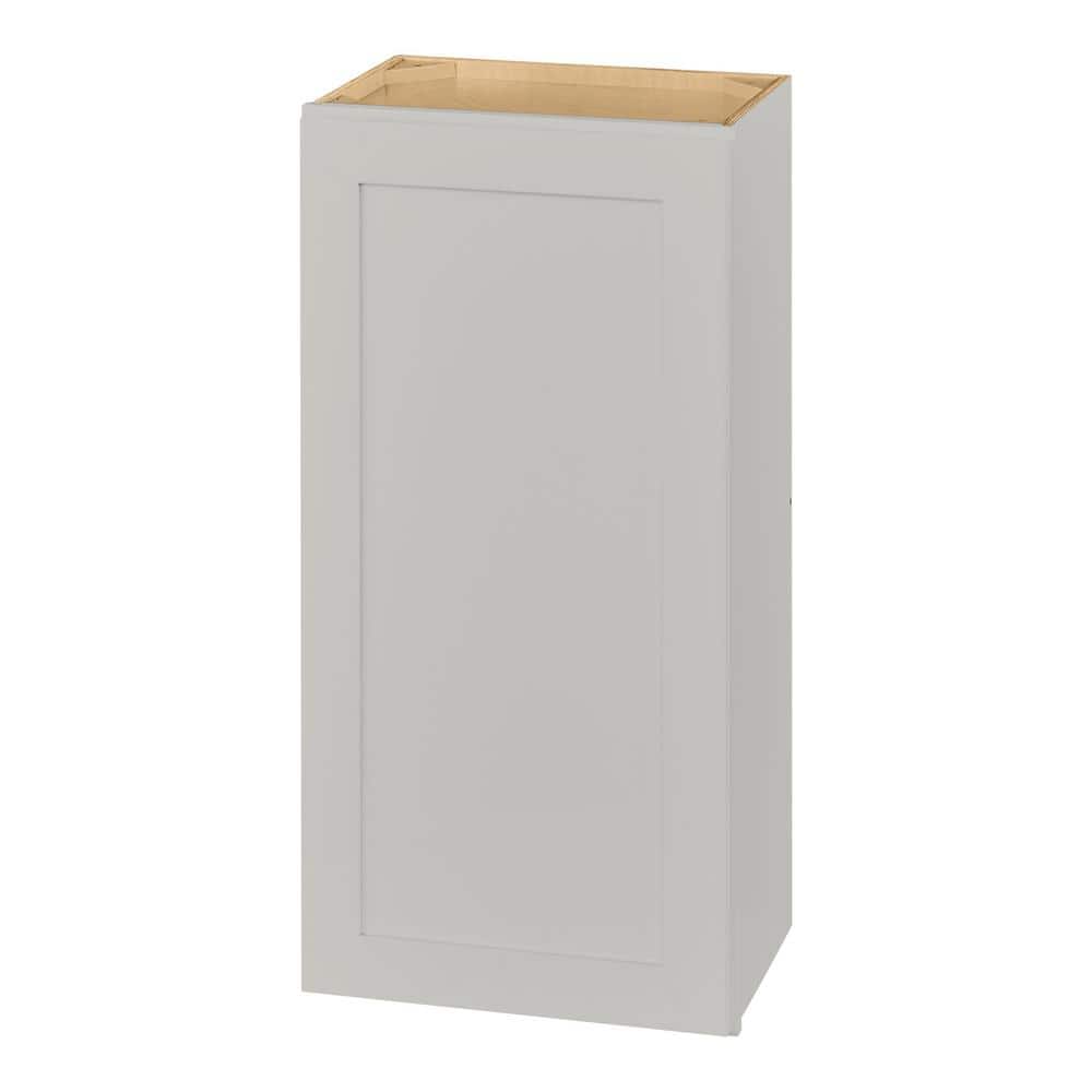 Hampton Bay Avondale 18 in. W x 12 in. D x 36 in. H Ready to Assemble Plywood Shaker Wall Kitchen Cabinet in Dove Gray