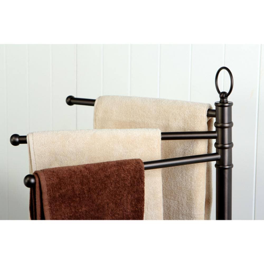 Kingston Brass 40-1/2 in. Pedestal Double Towel Bar in Oil Rubbed Bronze (2)