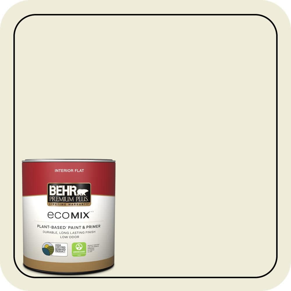 BEHR PREMIUM PLUS #PPL-30 Soft Moonlight Enamel EcoMix Plant-Based & Primer (1)