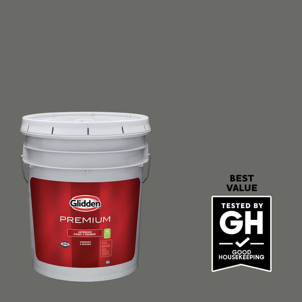Glidden Premium 5 gal. PPG1009-6 Armory Eggshell Interior Latex Paint