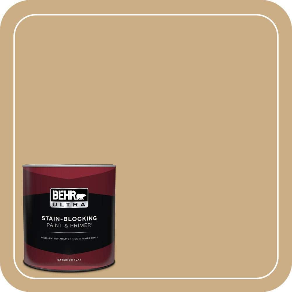 BEHR ULTRA 1 qt. #MQ2-13 Harvest Home Flat Exterior Paint & Primer