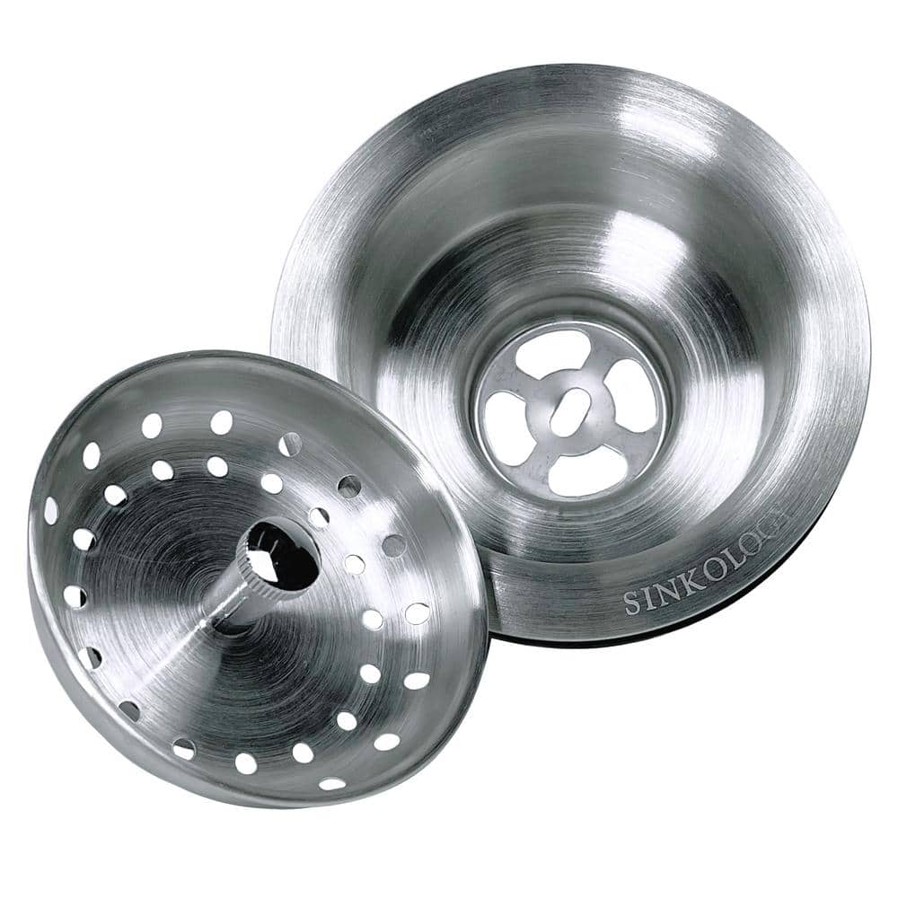 SINKOLOGY SinkSense 3.5 in. Heavy Duty Basket Strainer Drain with Post Style Basket (2)