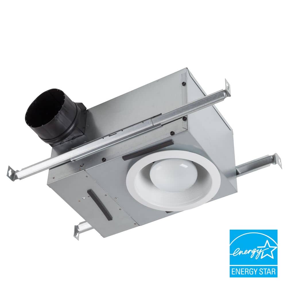 Broan-NuTone 50 CFM/80 Selectable CFM Recessed Bathroom Exhaust Fan with Light, ENERGY STAR (2)
