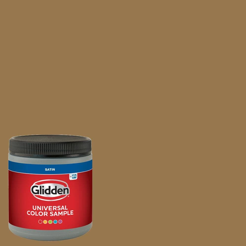 Glidden 8 oz. PPG1092-7 Weathered Wicker Satin Interior Paint Sample