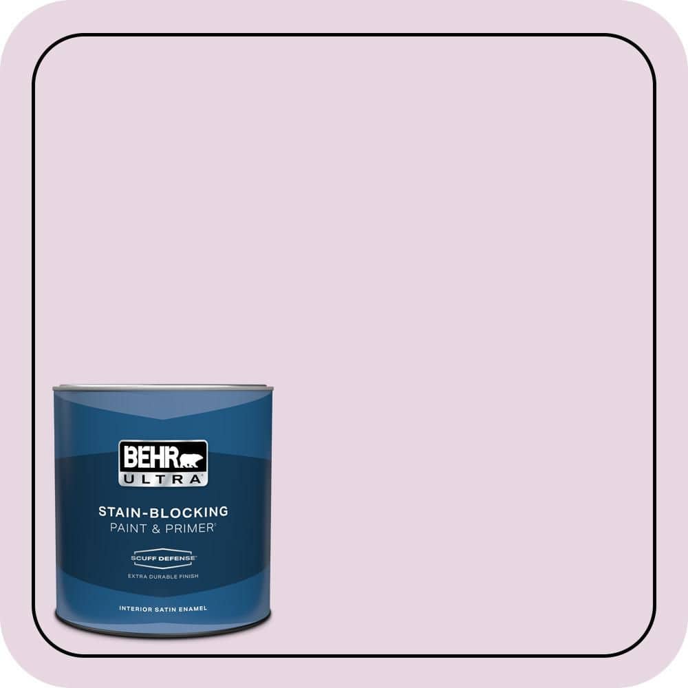 BEHR ULTRA 1 qt. #CE-03 Unfading Dusk Extra Durable Satin Enamel Interior Paint & Primer