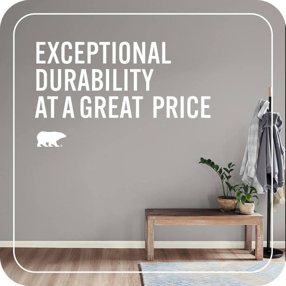 BEHR PREMIUM PLUS #BNC-17 Casual Gray Enamel EcoMix Plant-Based & Primer (4)