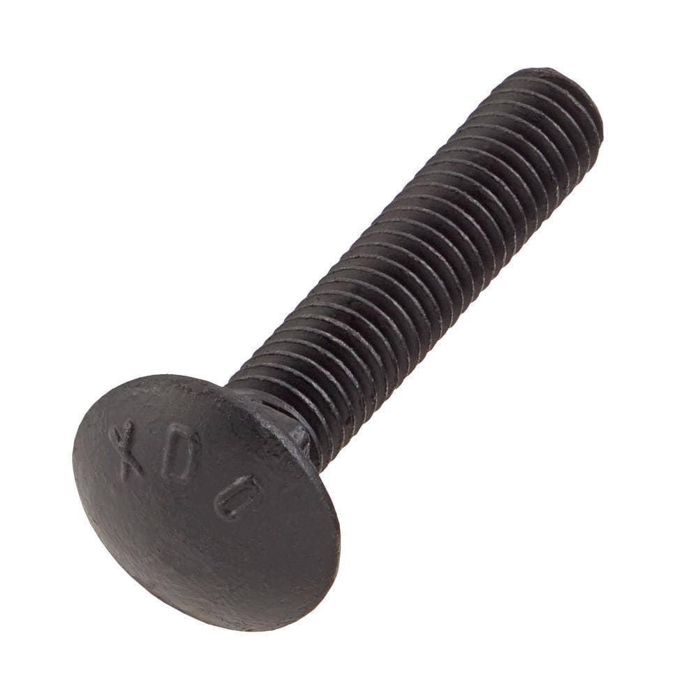 DECKMATE 3/8 in.-16 x 2 in. Black Deck Exterior Carriage Bolt (25-Pack) (3)