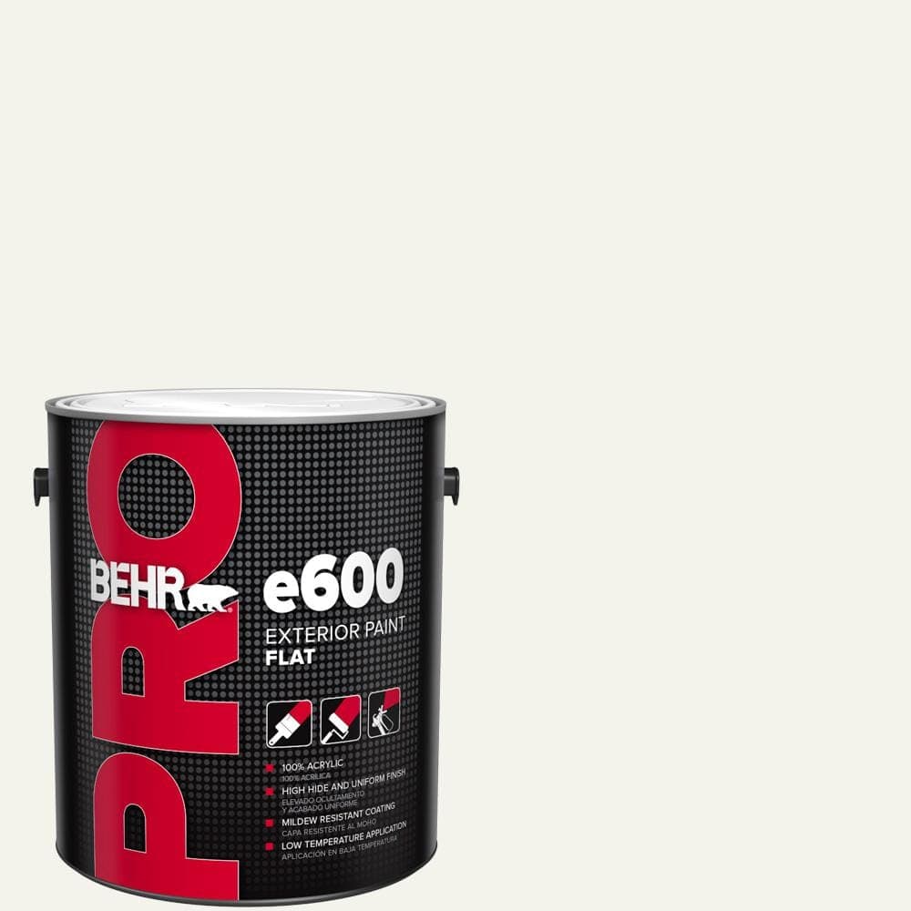BEHR PRO 1 gal. #PWN-50 Snowy Egret Flat Paint