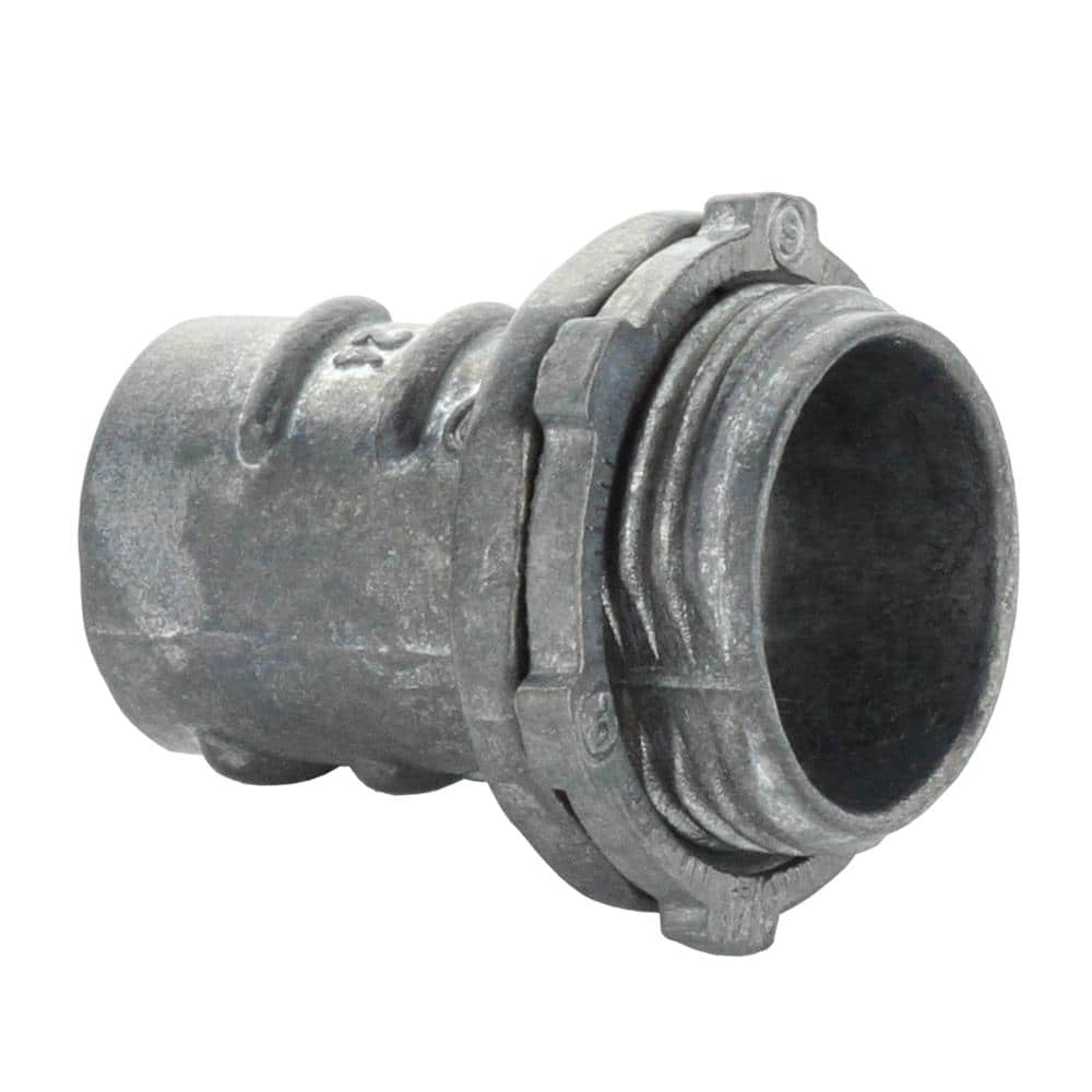 Commercial Electric 3/4 in. Flexible Metal Conduit (FMC) Screw-In Connector (5-Pack) (1)
