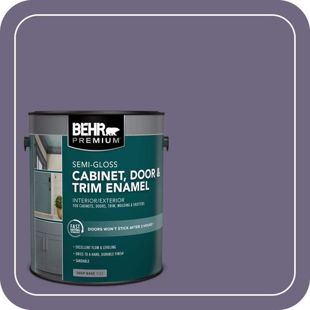 BEHR PREMIUM 1 gal. #S570-6 New Orleans Semi-Gloss Enamel Interior/Exterior Cabinet, Door & Trim Paint (1)
