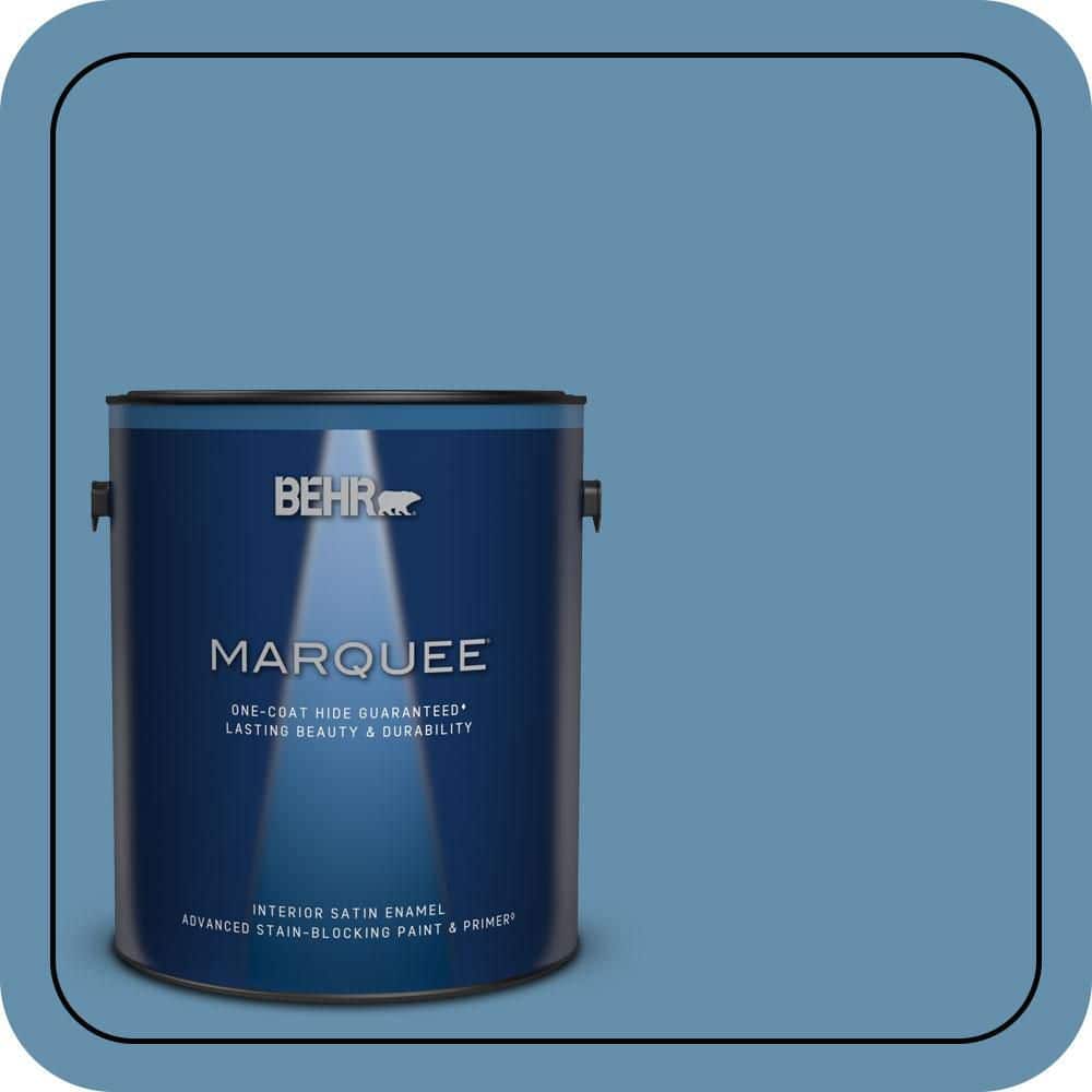 BEHR MARQUEE 1 gal. #S500-5 Treasure Map One-Coat Hide Satin Enamel Interior Paint & Primer