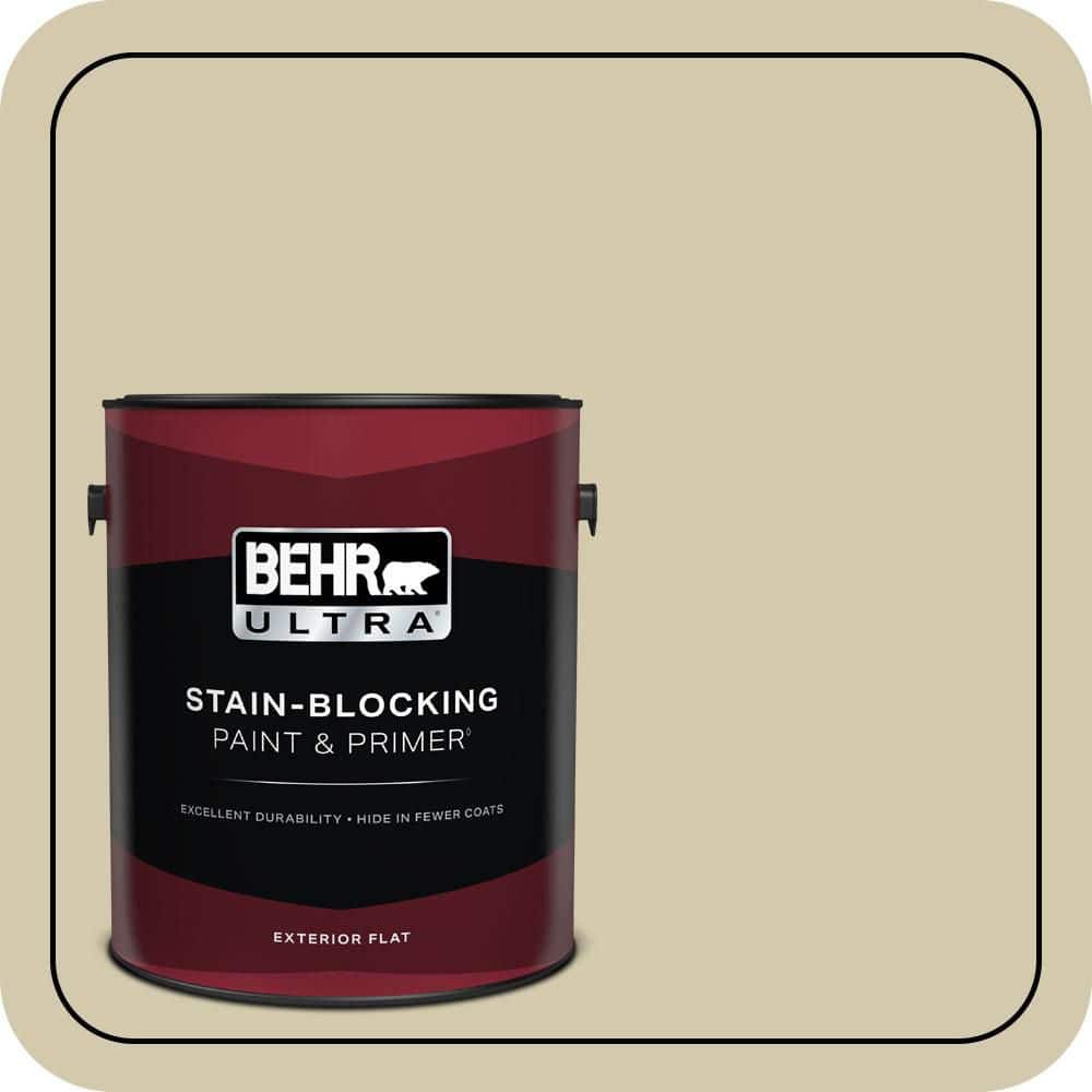 BEHR ULTRA 1 gal. #PPU9-12 Prairie House Flat Exterior Paint & Primer