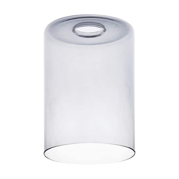 PRIVATE BRAND UNBRANDED 7.83 in. Gray Mirror Glass  Cylinder Shaped Replacement Pendant Shade with 2.25 in. Lip Fitter