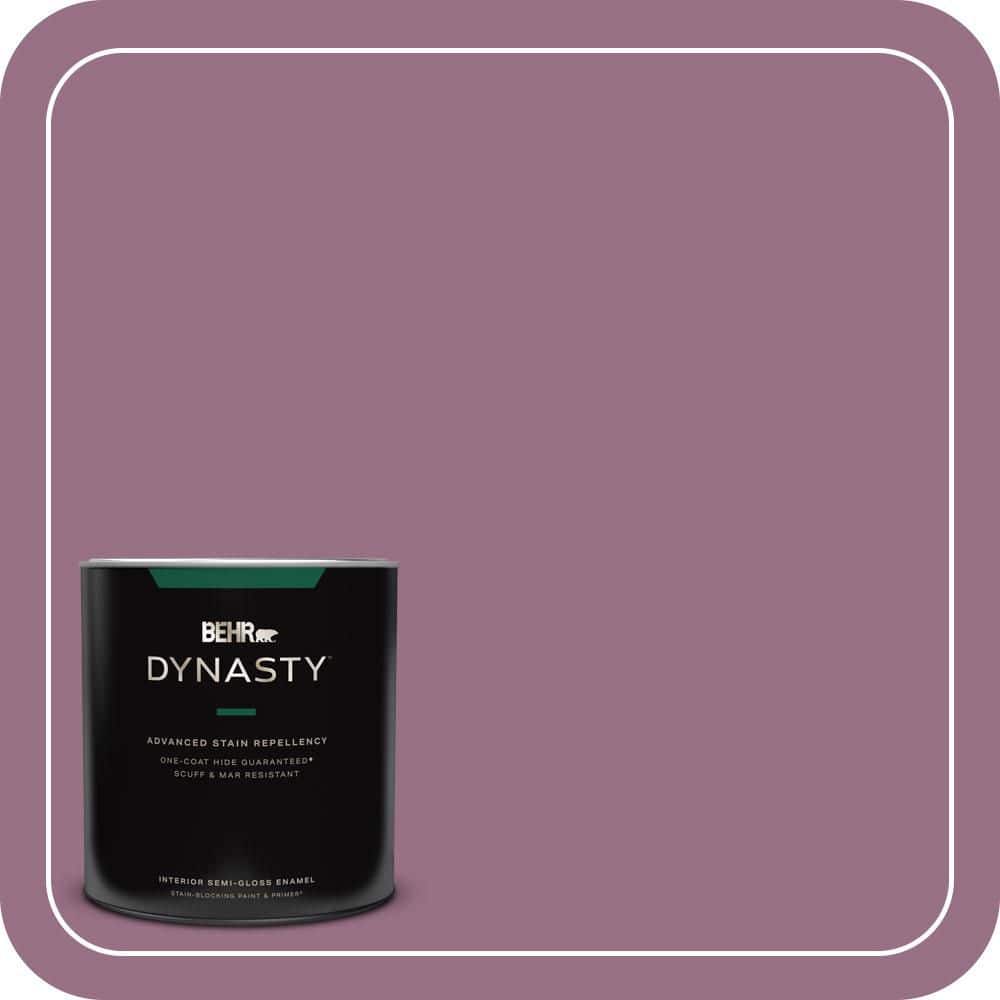 BEHR DYNASTY 1 qt. #690D-6 Meadow Flower Semi-Gloss Enamel Interior Stain-Blocking Paint and Primer
