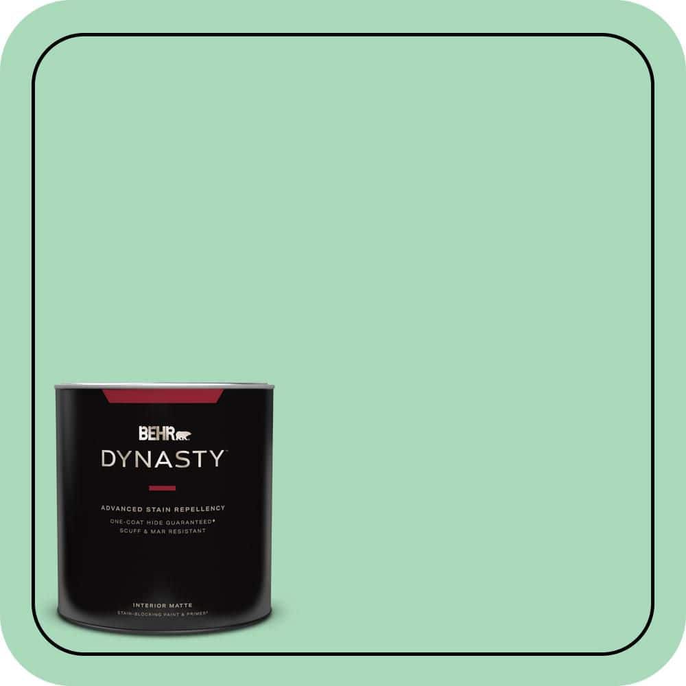 BEHR DYNASTY 1 qt. #P410-3 Shanghai Jade Matte Interior Stain-Blocking Paint & Primer