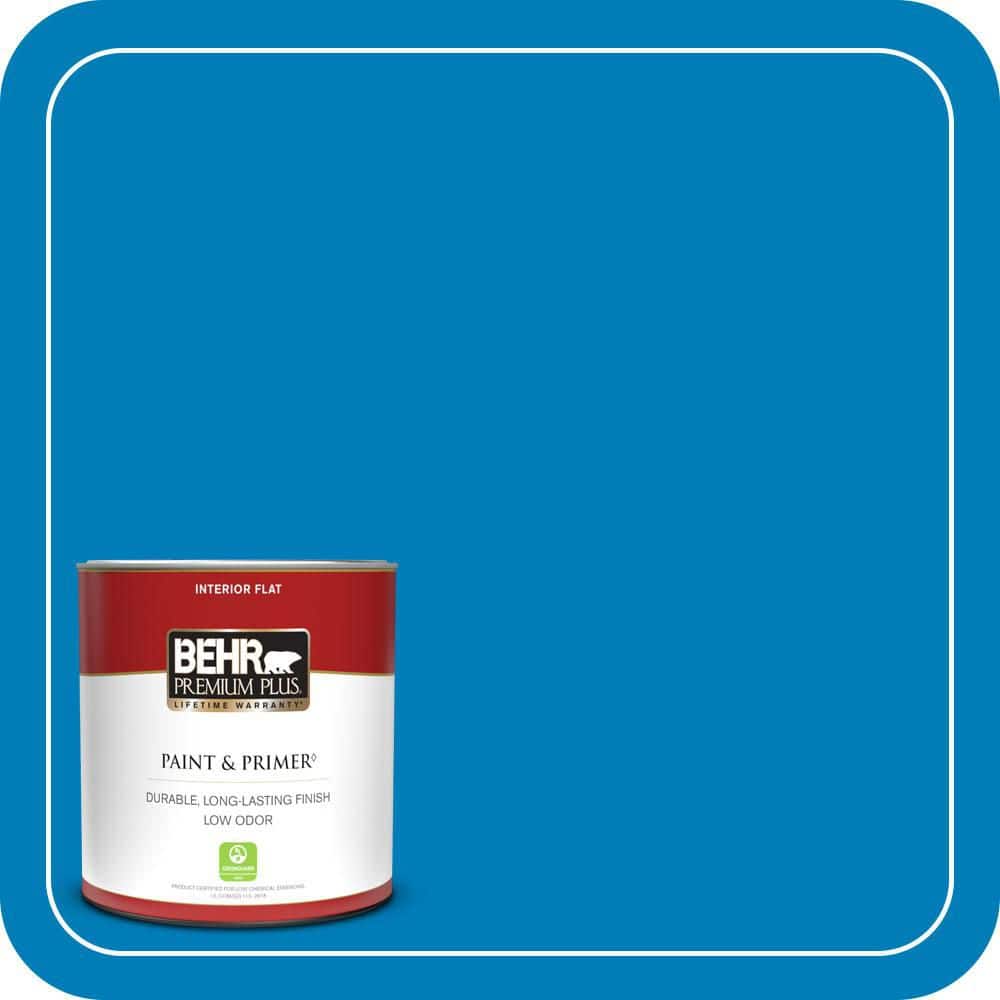 BEHR PREMIUM PLUS 1 qt. #S-G-550 Artesian Water Flat Low Odor Interior Paint & Primer