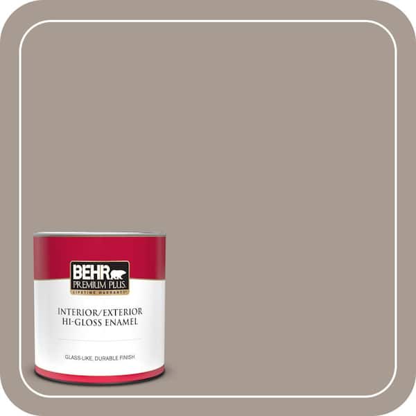 BEHR PREMIUM PLUS Home Decorators Collection #HDC-NT-18G Frosted Cocoa Enamel & Primer Color Sample (3)