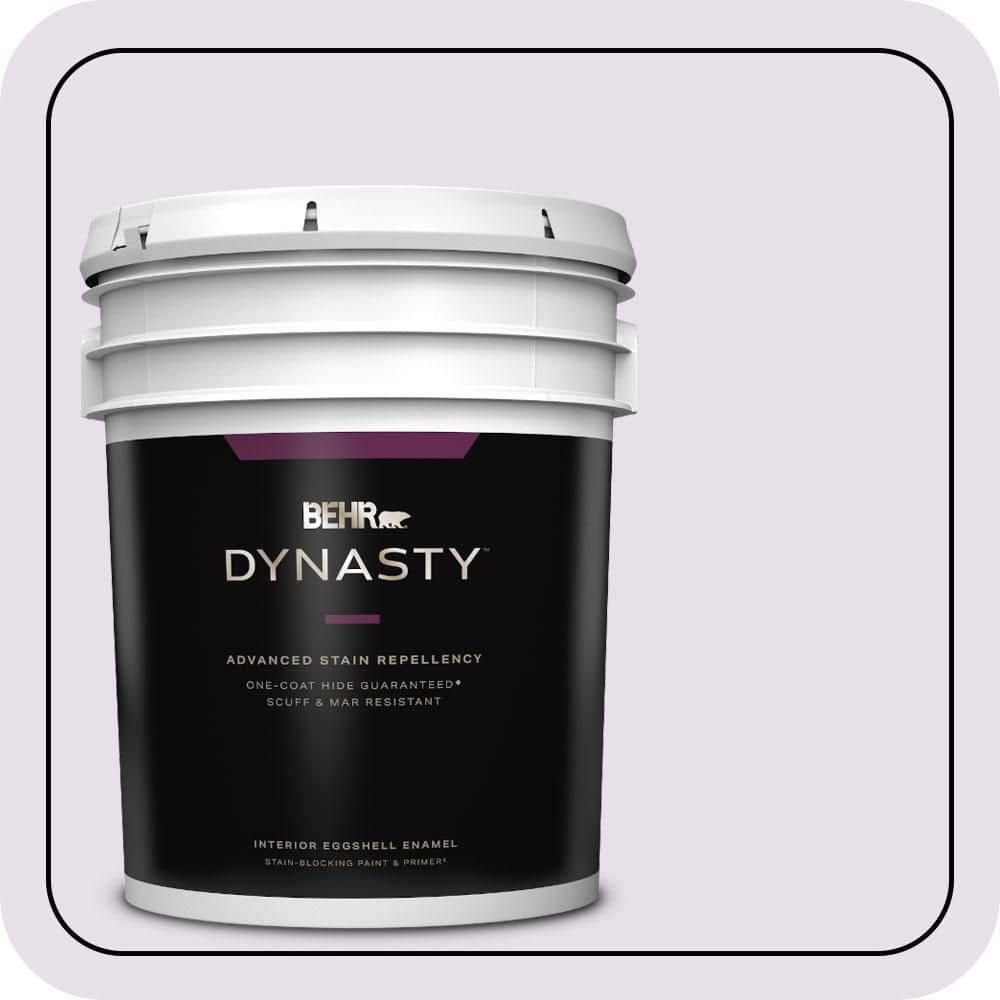 BEHR DYNASTY 5 gal. #660C-1 Bubble Bath Eggshell Enamel Interior Stain-Blocking Paint & Primer