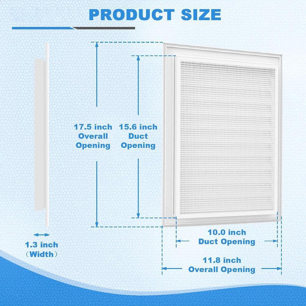 KIWDZFU 12 x 18 Aluminum Gable Vents with Screen 2 Pack Maximize Ventilation Paintable and Stainable for Attics and Sheds (2)