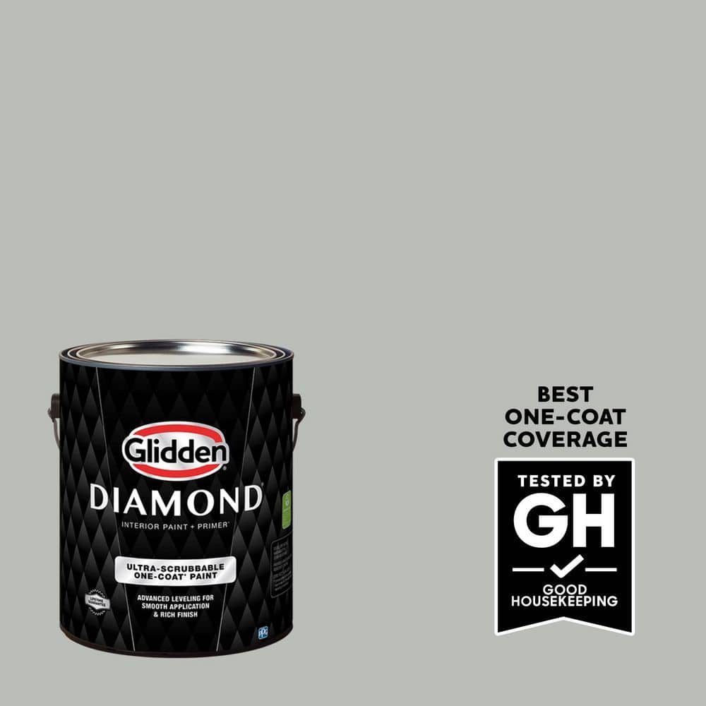 Glidden Diamond 1 gal. PPG1010-3 Solstice Satin Interior Paint with Primer