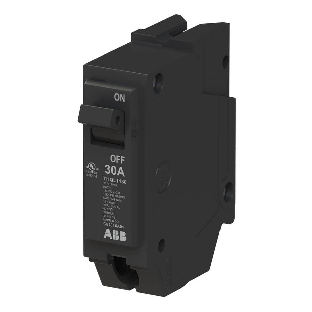ABB 30 Amp 1 in. Single-Pole Circuit Breaker (THQL1130A) (4)