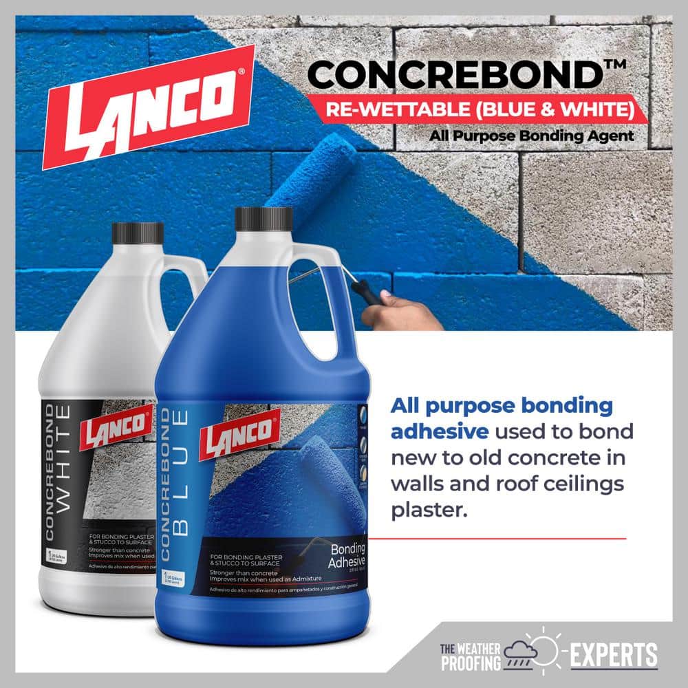 Lanco Concrebond 1 Gal. Blue Concrete Bonding Agent and Adhesive (2)