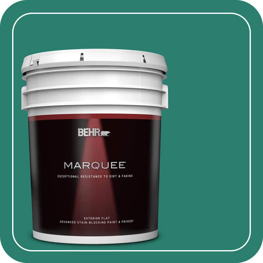 BEHR MARQUEE 5 gal. #P440-7 Mermaid Sea Flat Exterior Paint & Primer