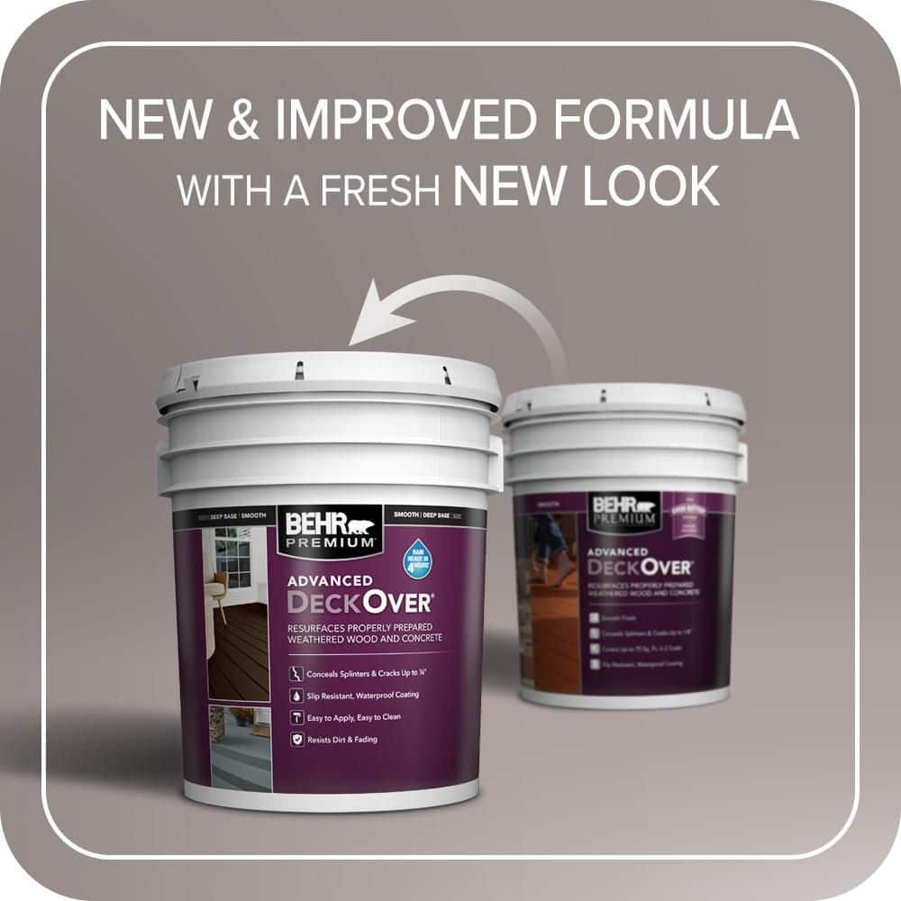 BEHR Premium Advanced DeckOver #SC-153 Color Exterior Wood and Concrete Coating (3)