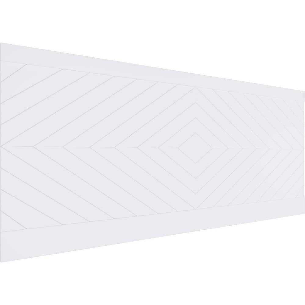 Ekena Millwork 40 in. H x 94-1/2 in. W 26.24 sq. ft. Nuevo PVC Wainscot Paneling Kit (1)