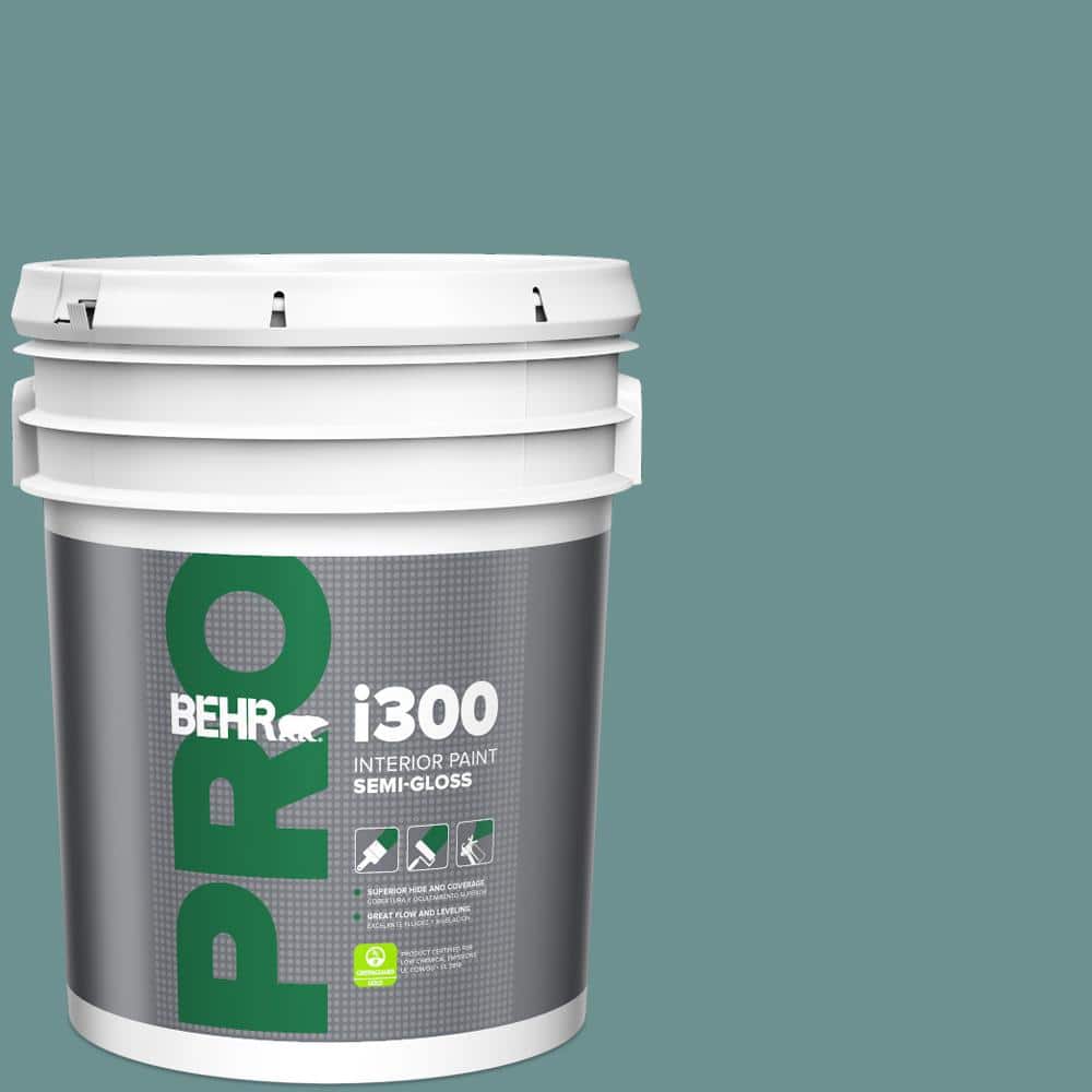 BEHR PRO 5 gal. #500F-6 Hallowed Hush Semi-Gloss Interior Paint