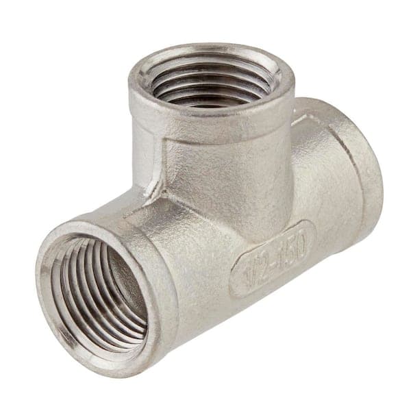 ProLine 1/2 in. FIP Stainless Steel Pipe Tee Fitting (2)