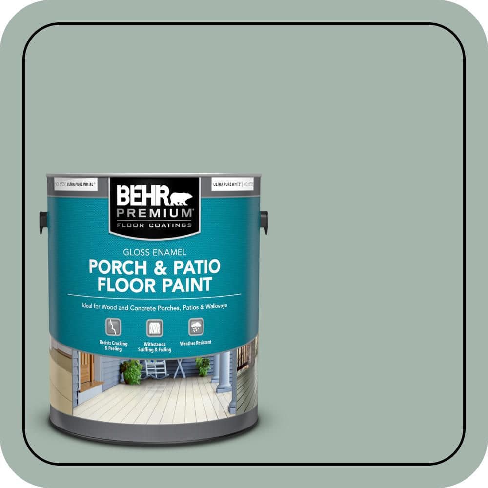 BEHR PREMIUM 1 gal. #460E-3 Smokey Slate Gloss Enamel Interior/Exterior Porch and Patio Floor Paint