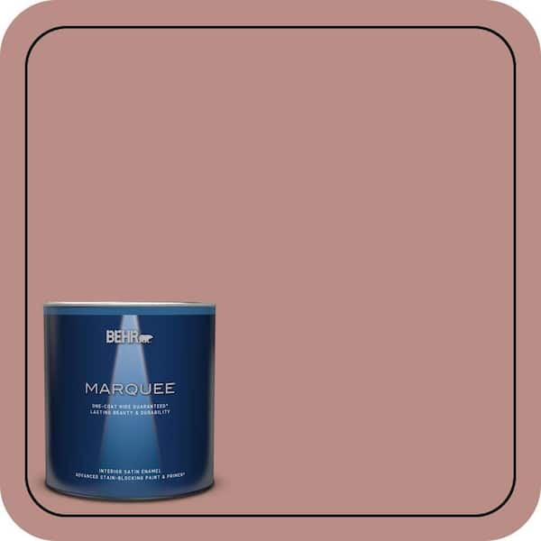 BEHR PREMIUM PLUS #170F-5 Brick Dust Flat Interior/Exterior Paint & Primer Color Sample (4)
