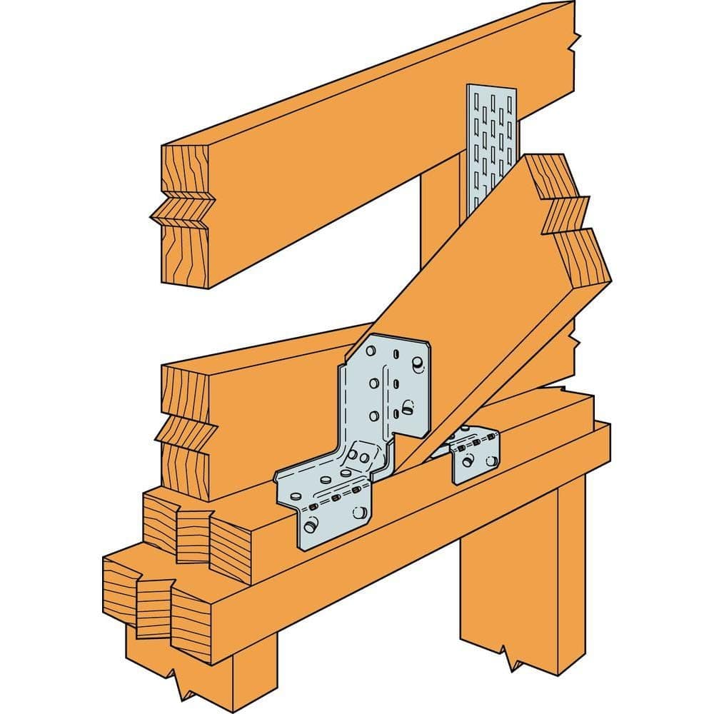 Simpson Strong-Tie GBC 16-Gauge Galvanized Gable Brace Connector (2)