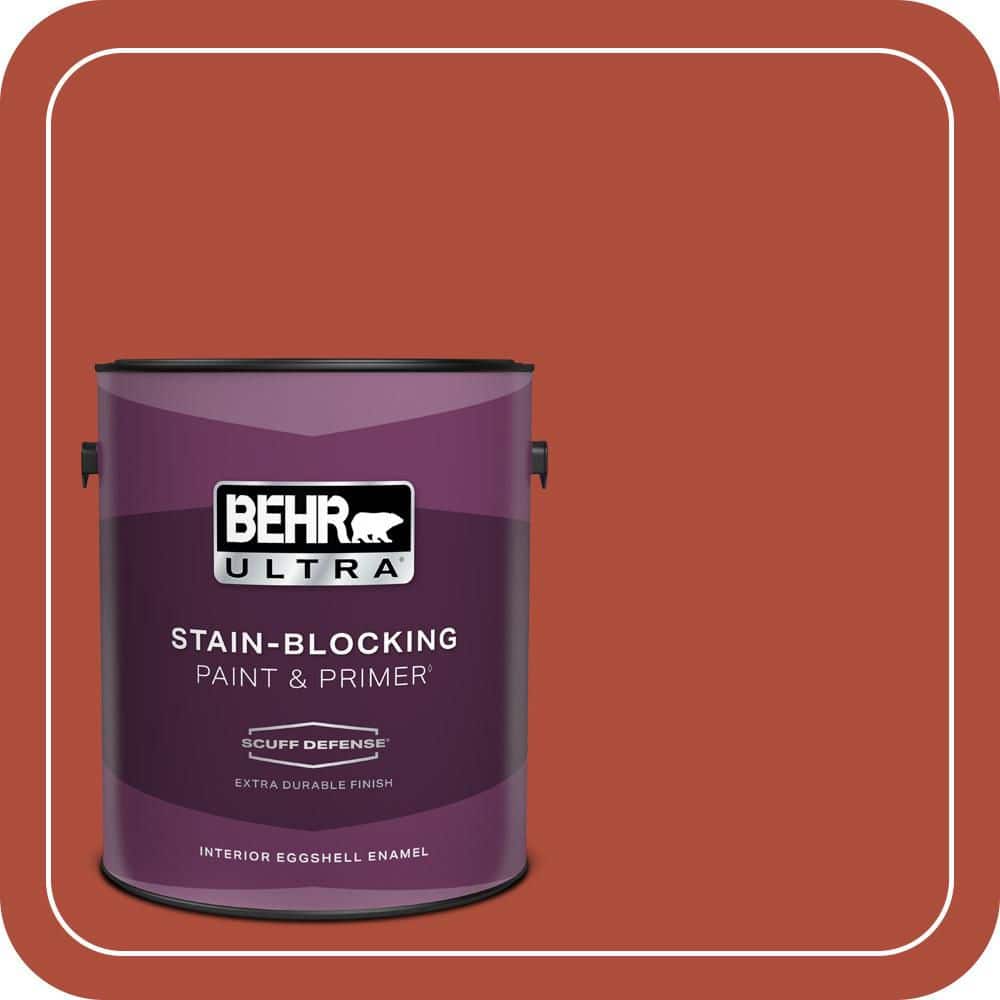 BEHR ULTRA 1 gal. #MQ4-35 Torch Red Extra Durable Eggshell Enamel Interior Paint & Primer