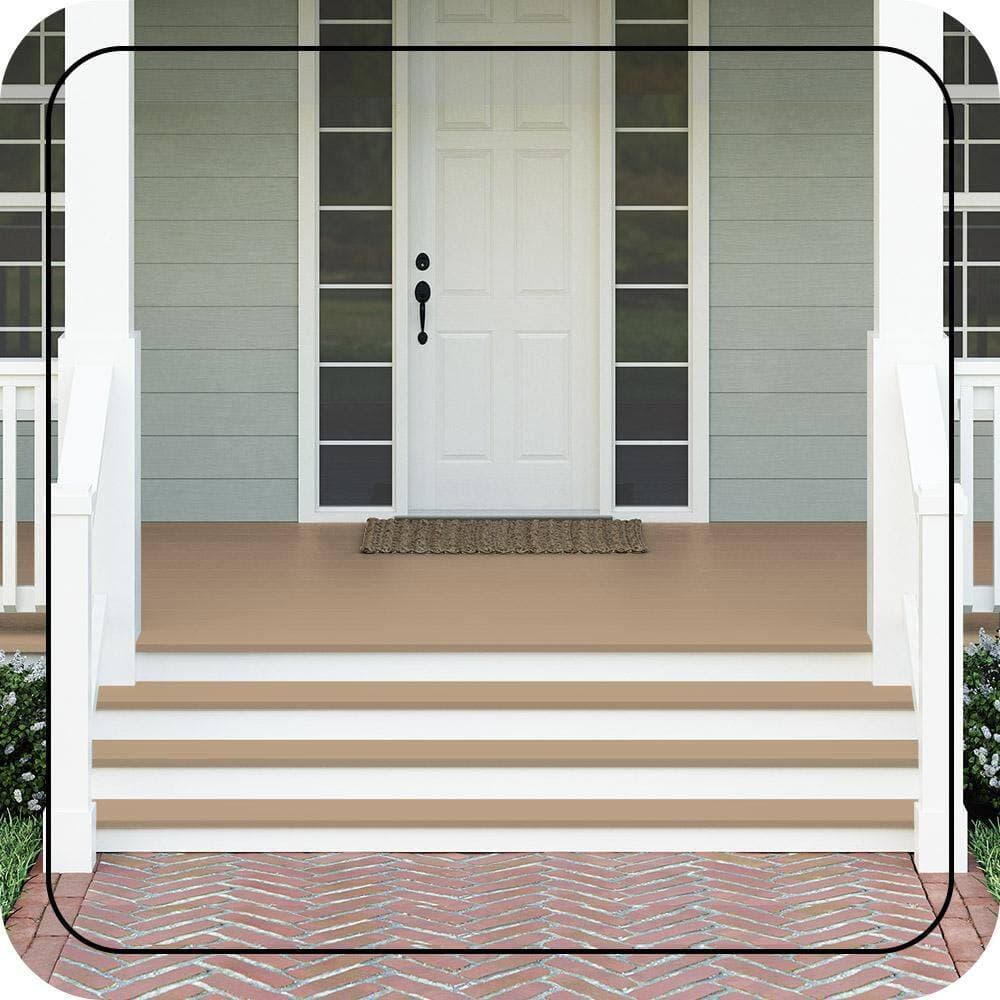 BEHR PREMIUM #PPU4-05 Textured Low-Lustre Enamel Interior/Exterior Porch and Patio Anti-Slip Floor Paint (2)