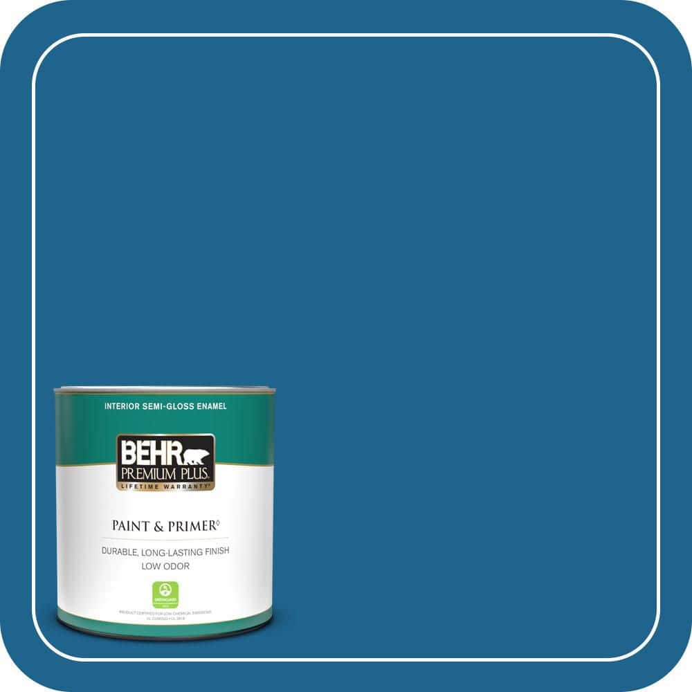 BEHR PREMIUM PLUS #MQ5-57 Traditional Blue Enamel Low Odor & Primer (1)