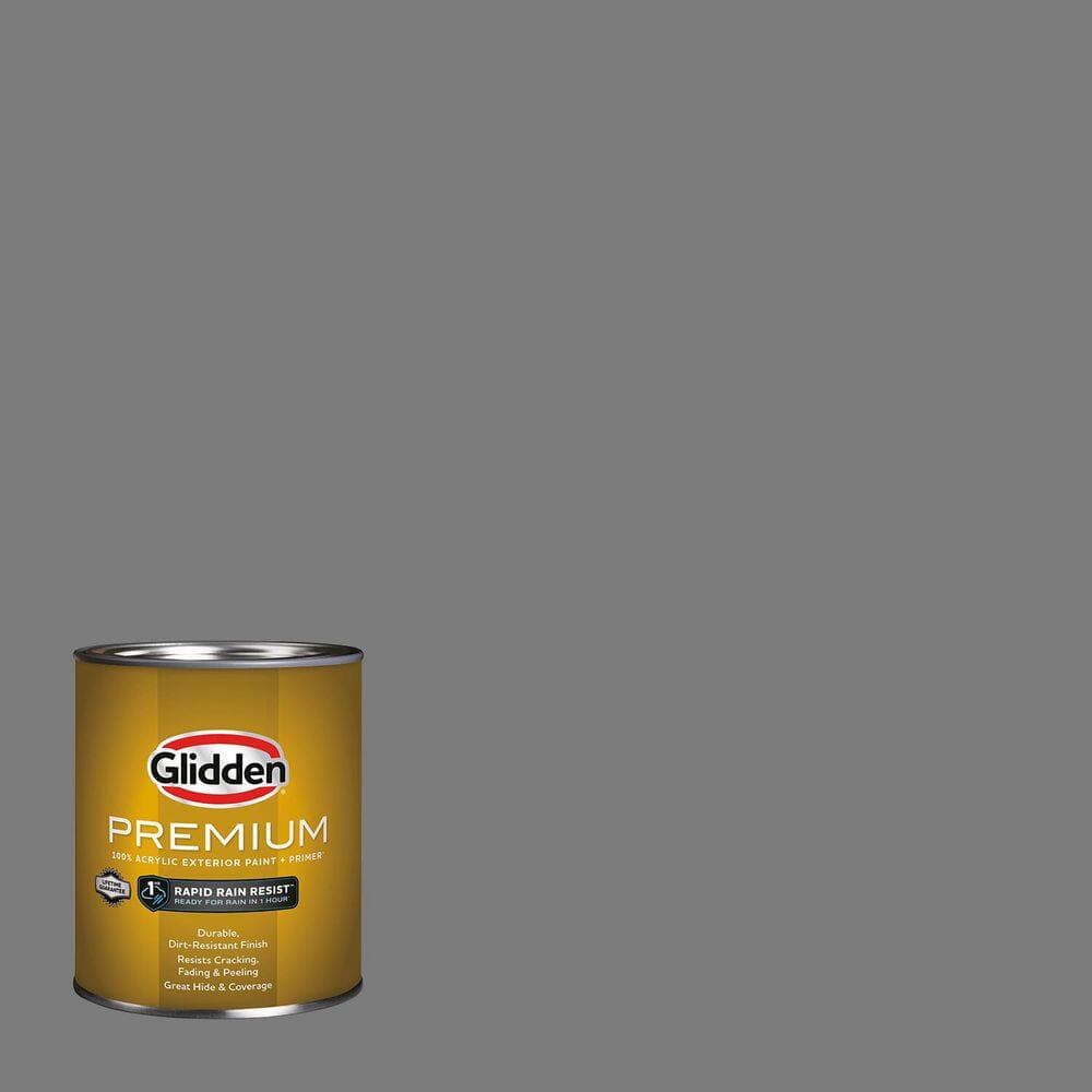 Glidden Premium 1 qt. PPG0997-6 Industrial Revolution Flat Exterior Latex Paint