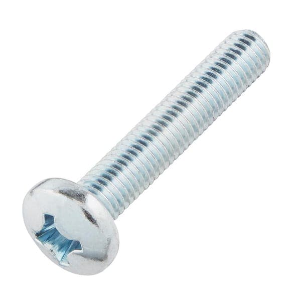 Everbilt M8-1.25 x 45mm Zinc Pan Head Phillips Drive Machine Screw 2-Pieces (2)