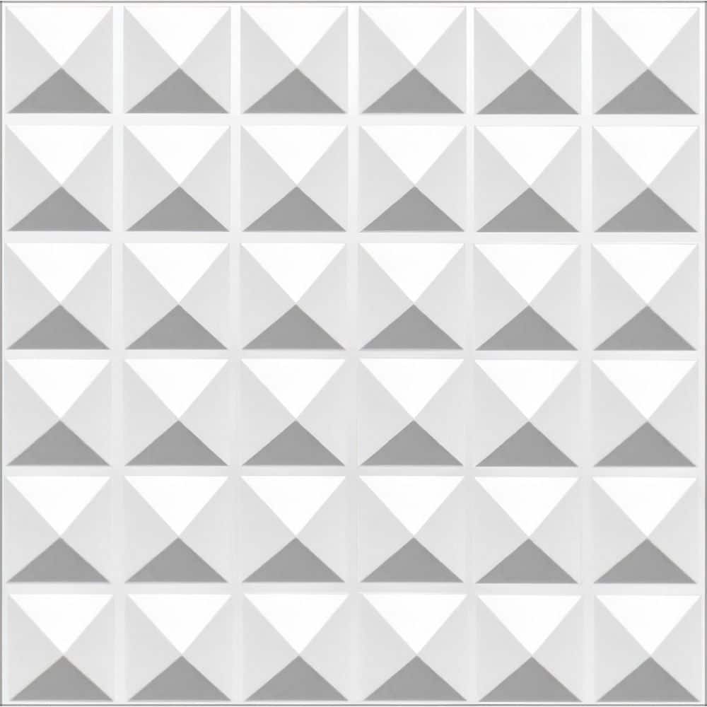 Dundee Deco Falkirk Ross 2/25 in. 19.7 in. 19.7 in. PVC Shapes 3D Decorative Wall Panel