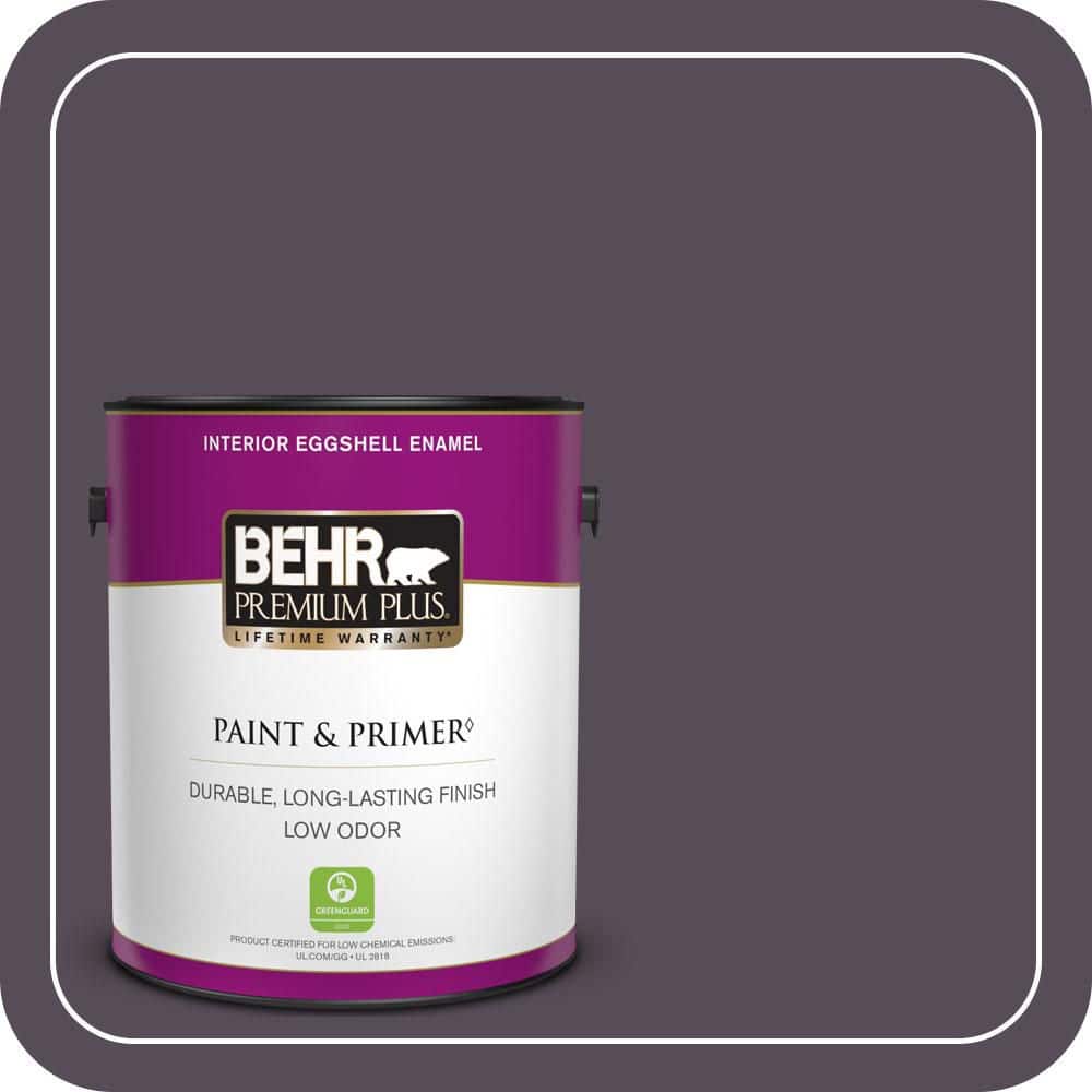 BEHR PREMIUM PLUS 1 gal. #670F-7 Blackberry Wine Eggshell Enamel Low Odor Interior Paint & Primer