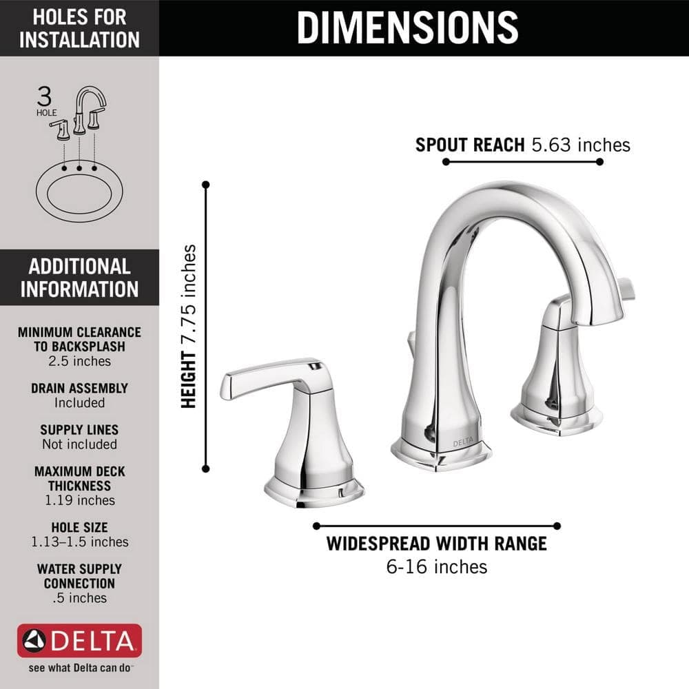 Delta Portwood 8 in. Widespread 2-Handle Bathroom Faucet in Chrome (4)
