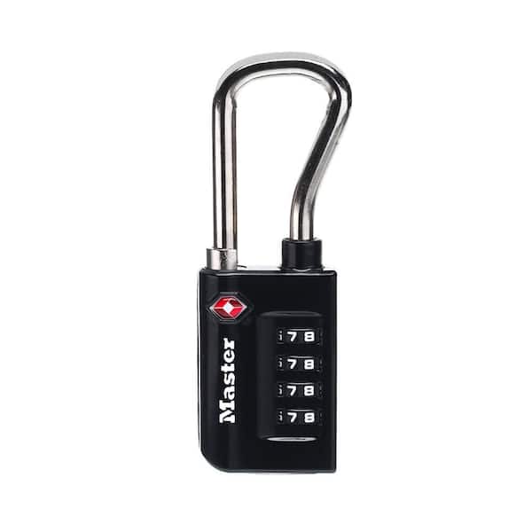 Master Lock TSA Approved Combination Luggage Lock, Resettable, Extended Shackle (2)