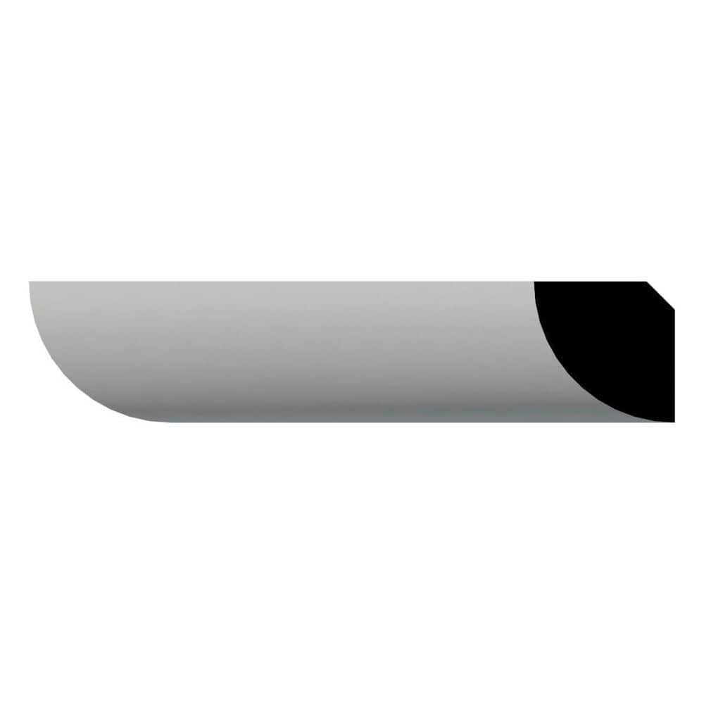 Ekena Millwork Everly 0.375 in. D x 0.625 in. W x 94.5 in. L Polyurethane Crown Moulding (3)