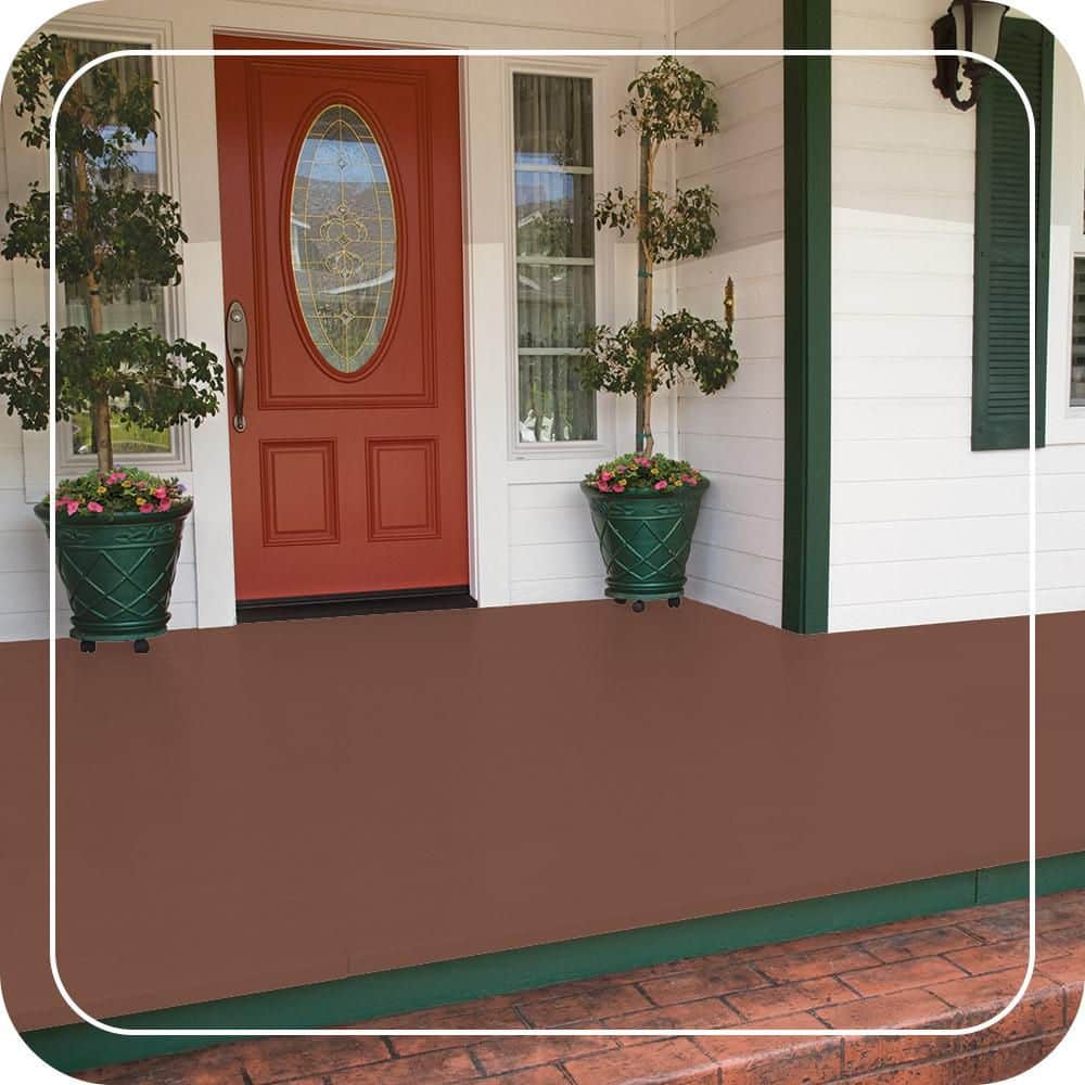 BEHR PREMIUM #210F-7 Low-Lustre Enamel Interior/Exterior Porch and Patio Floor Paint (2)