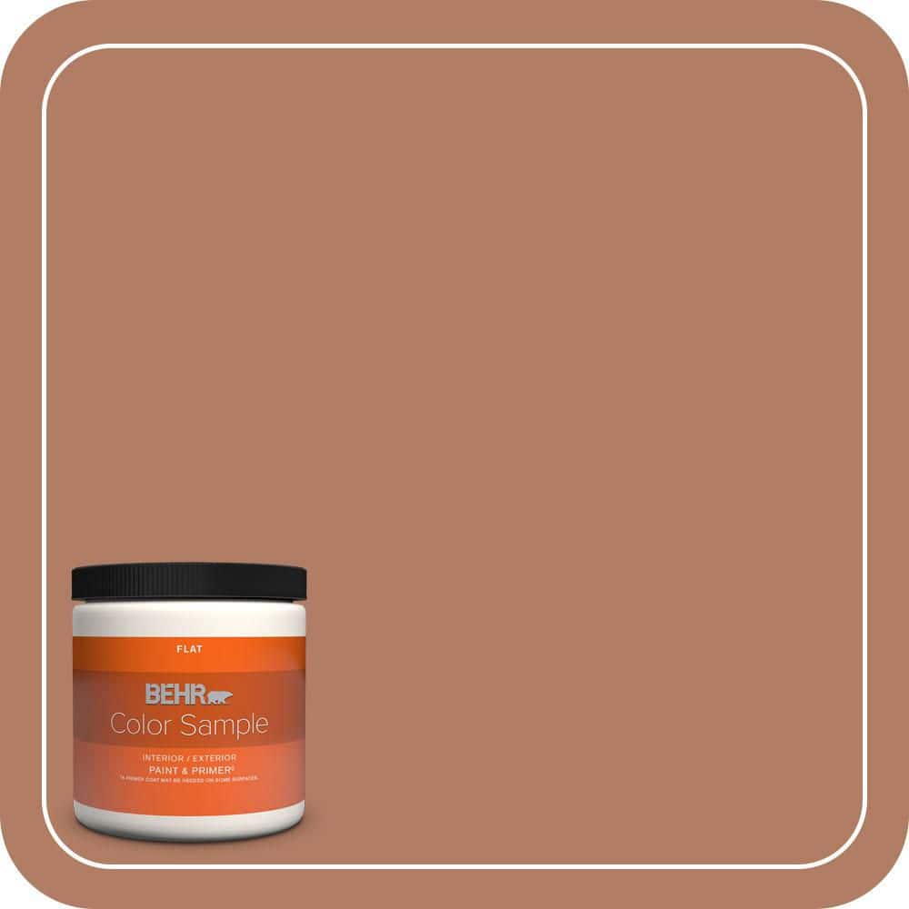 BEHR PREMIUM PLUS #PMD-84 Pecan Enamel Interior Stain-Blocking Paint and Primer (1)