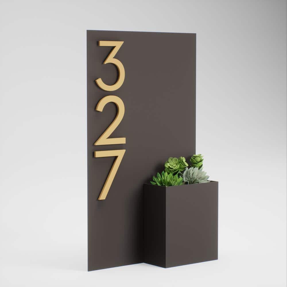 POST & PORCH Curb Appeal Rectangle Address Planter (2)