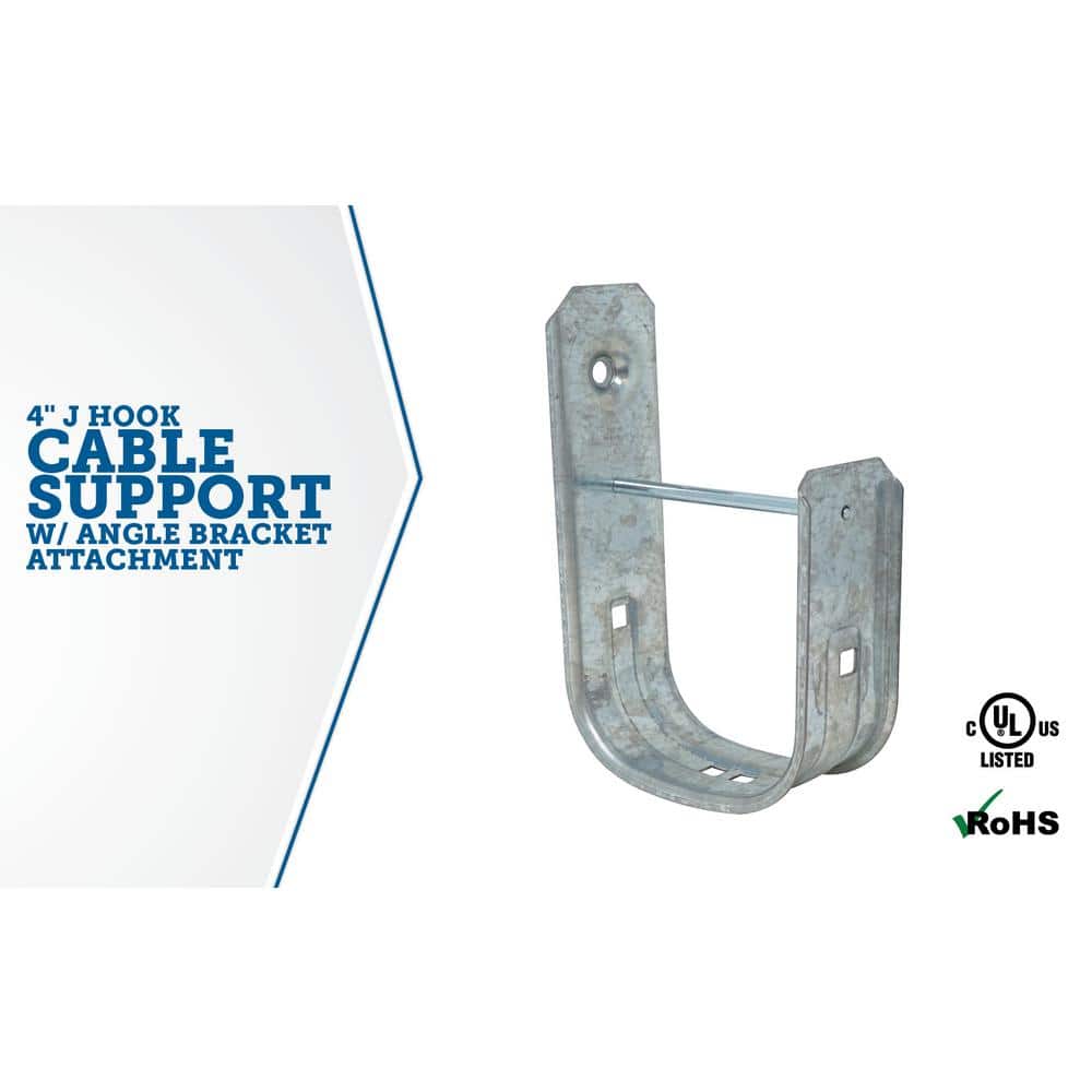 Southwire 4 in. J Cable Hook with Angle Bracket (25-Pack) (2)