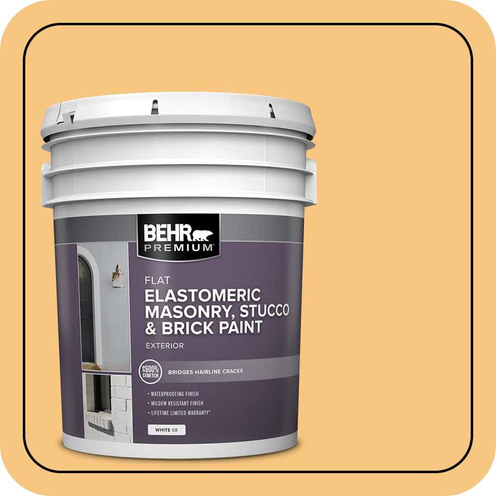 BEHR PREMIUM 5 gal. #PPU6-07 Jackfruit Elastomeric Masonry, Stucco and Brick Exterior Paint (1)